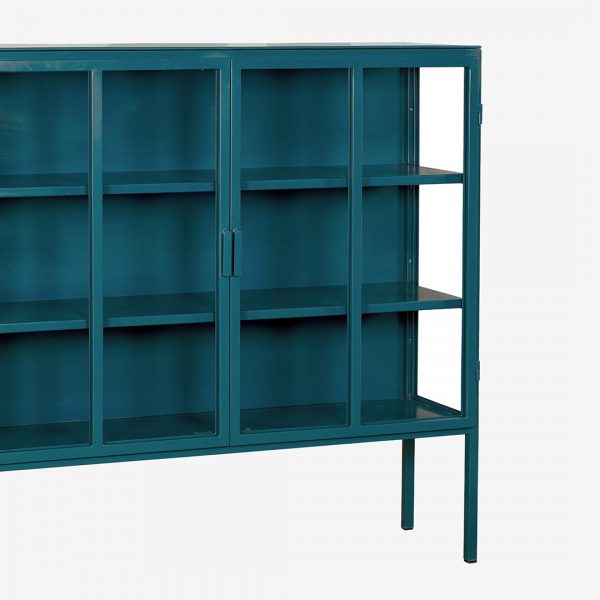 418.G250BL Vitrinekast Kentucky Diep Blauw