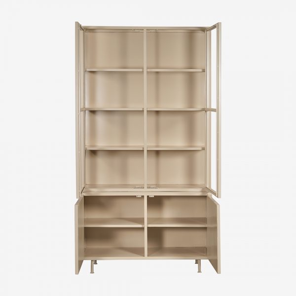4-deurs vitrinekast Lanley Sand